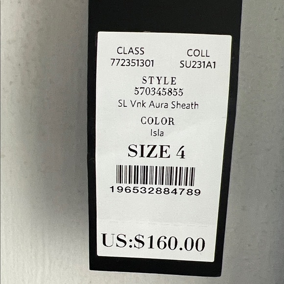 NWT White House Black Market The Aura Collection Dress - Size 4 Isla - Picture 4 of 7